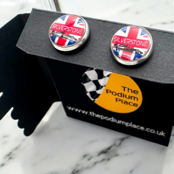 Silverstone British Grand Prix Stud Earrings - Image 3