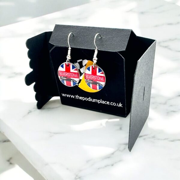 Silverstone British Grand Prix Drop/Dangle Earrings - Image 2