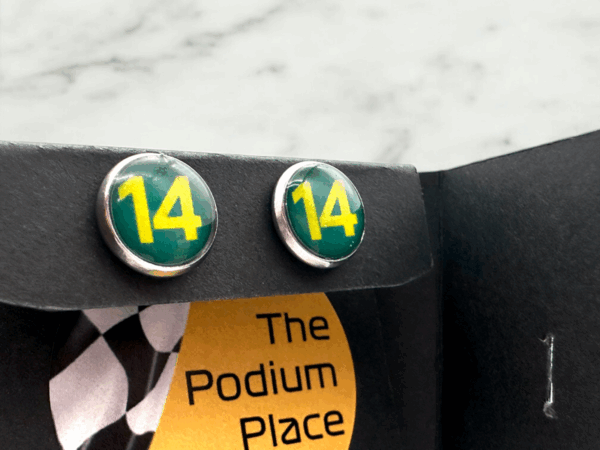Fernando Alonso 14 Stud Earrings - Image 4