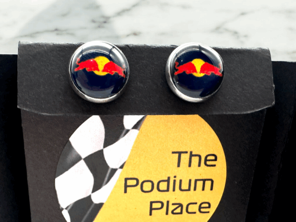 Red Bull Stud Earrings - Image 4