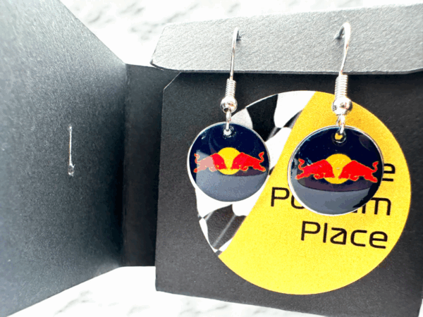 Red Bull Drop/Dangle Earrings - Image 4