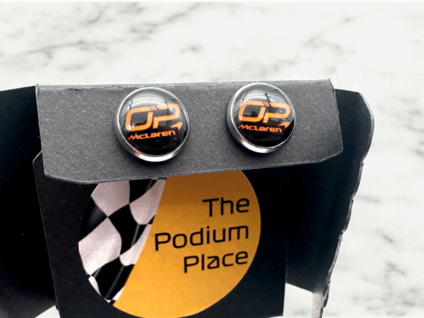 Oscar Piastri McLaren Stud Earrings - Image 2