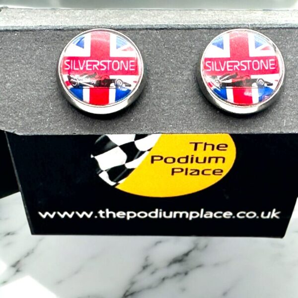 Silverstone British Grand Prix Stud Earrings - Image 4