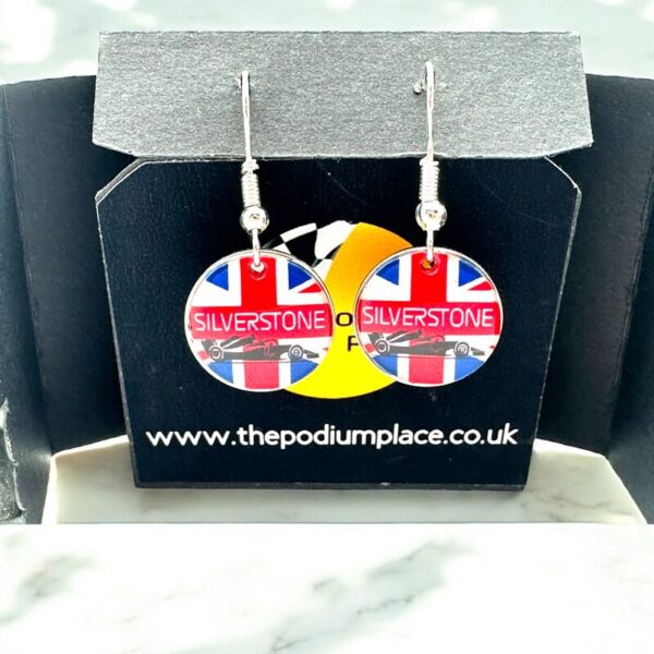 Silverstone British Grand Prix Drop/Dangle Earrings - Image 3