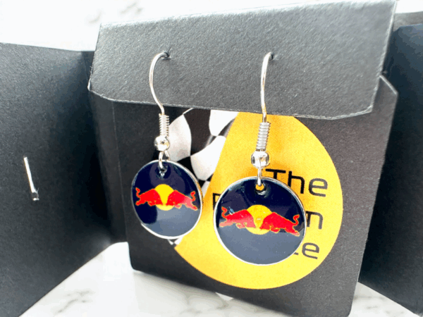 Red Bull Drop/Dangle Earrings - Image 5