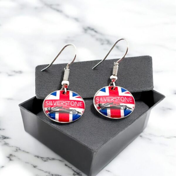 Silverstone British Grand Prix Drop/Dangle Earrings - Image 4