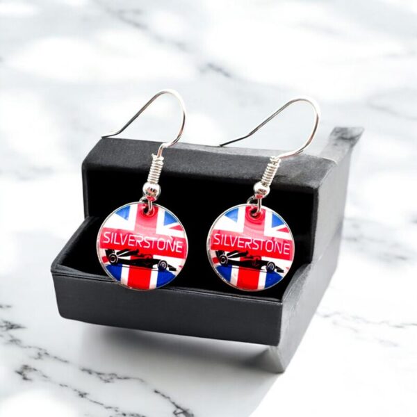Silverstone British Grand Prix Drop/Dangle Earrings - Image 5