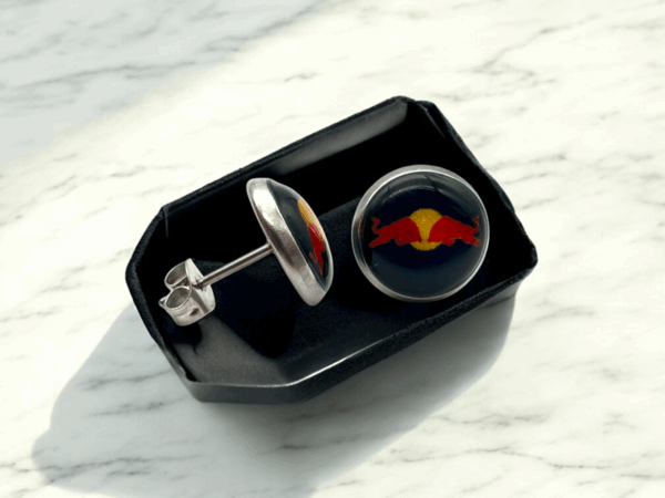 Red Bull Stud Earrings - Image 7