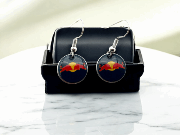 Red Bull Drop/Dangle Earrings - Image 7