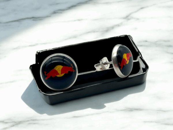 Red Bull Stud Earrings - Image 8