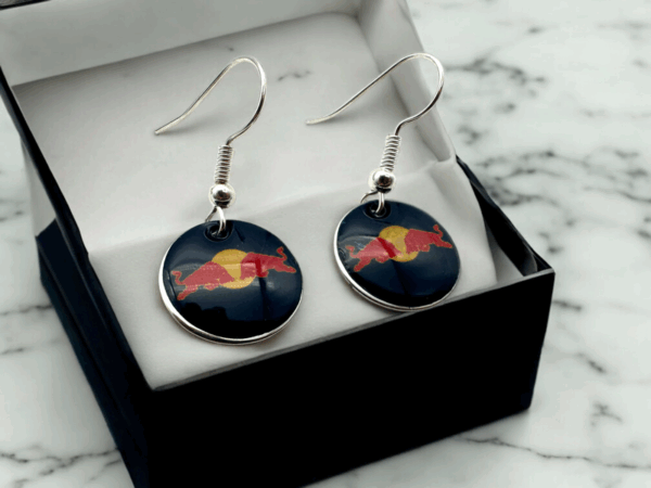 Red Bull Drop/Dangle Earrings - Image 8