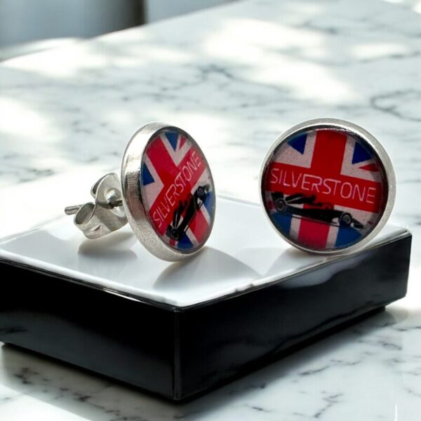 Silverstone British Grand Prix Stud Earrings - Image 8