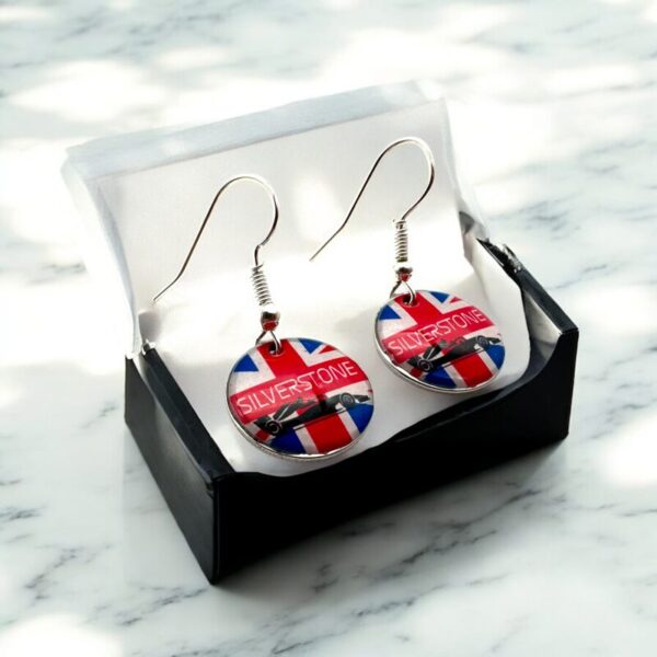 Silverstone British Grand Prix Drop/Dangle Earrings - Image 6