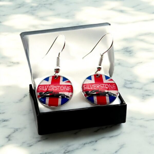 Silverstone British Grand Prix Drop/Dangle Earrings - Image 7
