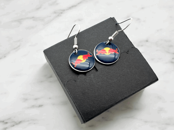 Red Bull Drop/Dangle Earrings - Image 10
