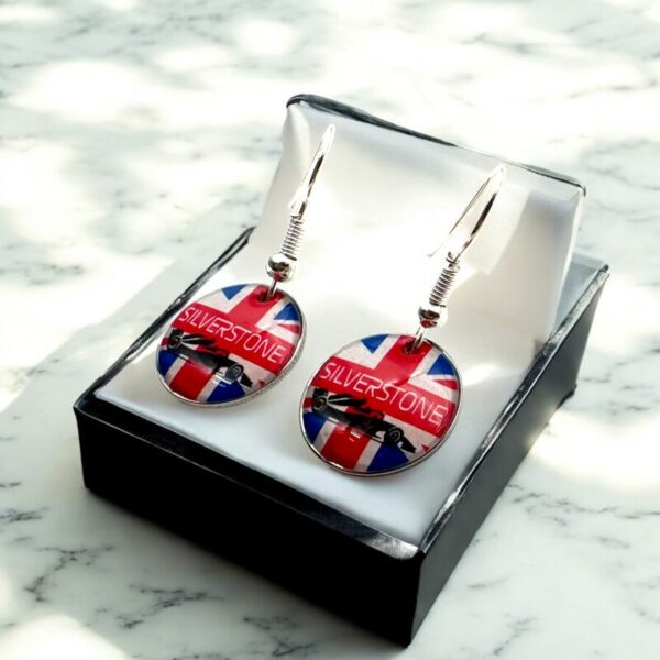 Silverstone British Grand Prix Drop/Dangle Earrings - Image 8