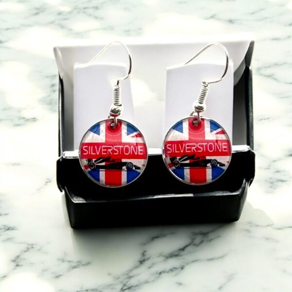 Silverstone British Grand Prix Drop/Dangle Earrings - Image 9