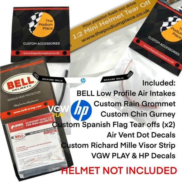 Carlos Sainz Ferrari 2024 1:2 BELL Helmet Upgrade Bundle - Image 3