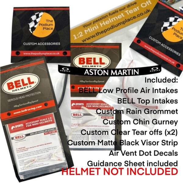 Fernando Alonso 2024 1:2 BELL Helmet Upgrade Bundle - Image 3