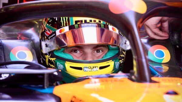 Oscar Piastri 2025 Melbourne 1:2 Mini Helmet Visor Strip - Image 4