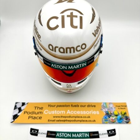Fernando Alonso 2025 China Special 1:2 Mini Helmet Visor Strip