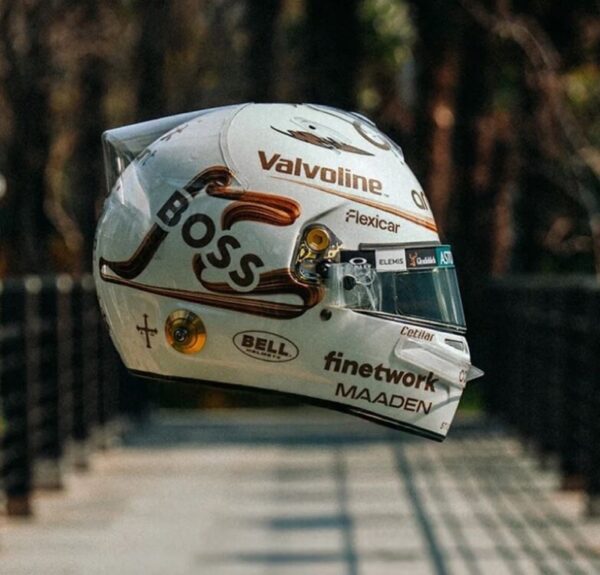 Fernando Alonso 2025 China Special 1:2 Mini Helmet Visor Strip - Image 5