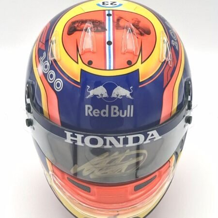 Alex Albon 2019 Toro Rosso Signed and F1 1000 Upgraded 1:2 Mini helmet