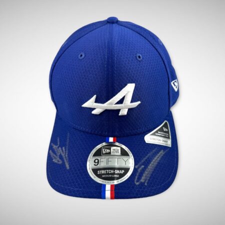 Esteban Ocon & Otmar Szafnauer Signed Alpine Cap