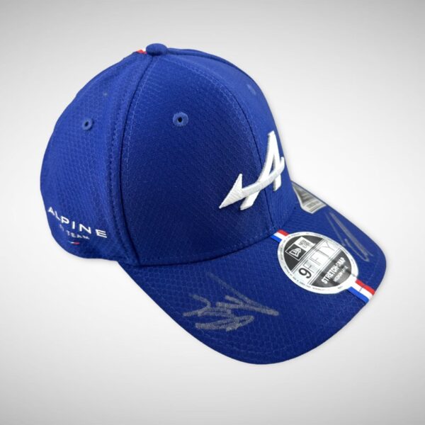 Esteban Ocon & Otmar Szafnauer Signed Alpine Cap - Image 3
