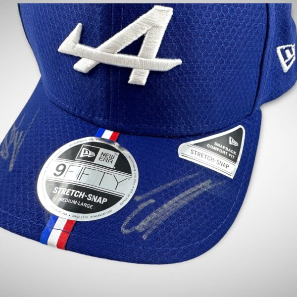 Esteban Ocon & Otmar Szafnauer Signed Alpine Cap - Image 5