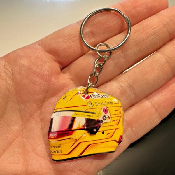Lewis Hamilton 2025 Ferrari Helmet Keyring - Image 6