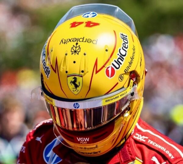 Lewis Hamilton 2025 Ferrari 1:2 Mini Helmet Upgrade Bundle - Image 5