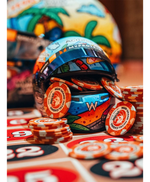 Alex Albon Signed 2023 Williams Las Vegas 1:2 Special Edition Helmet - Image 13
