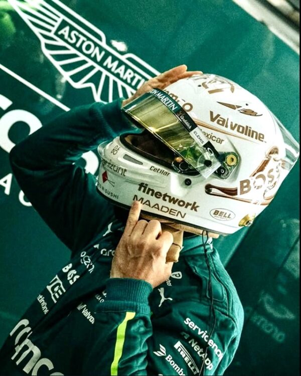 Fernando Alonso 2025 1:2 China Special Edition Helmet Fully Upgraded - Image 2