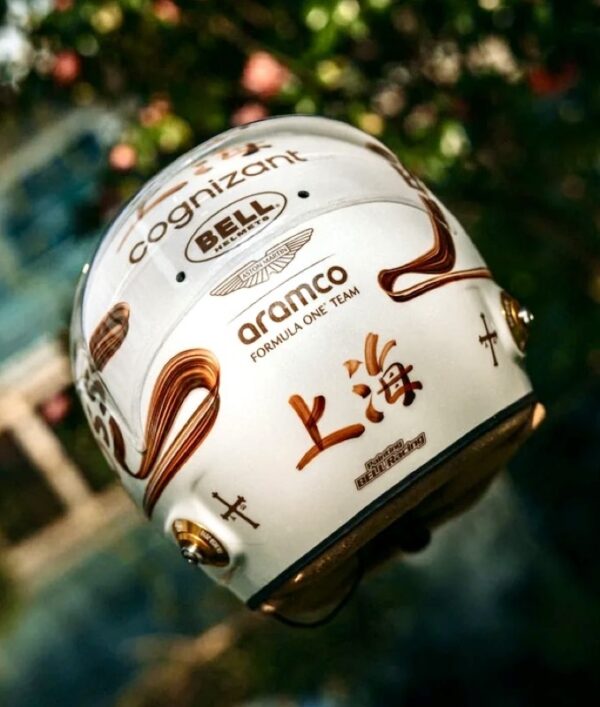 Fernando Alonso 2025 1:2 China Special Edition Helmet Fully Upgraded - Image 4