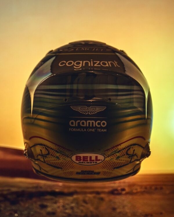 Fernando Alonso 2025 1:2 Saudi Special Edition Helmet Fully Upgraded - Image 5