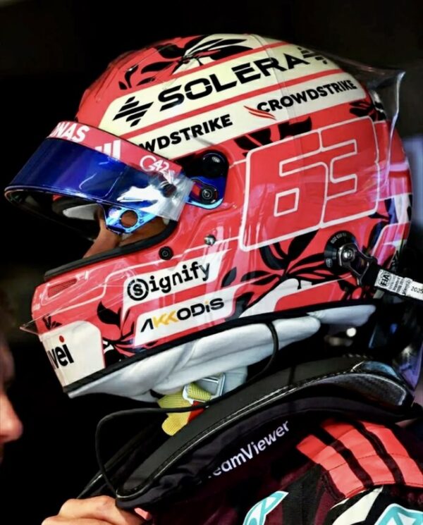 George Russell  2025 Miami 1:2 Mini Special Edition Upgraded Helmet - Image 9