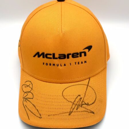 Lando Norris & Daniel Ricciardo Signed McLaren Cap
