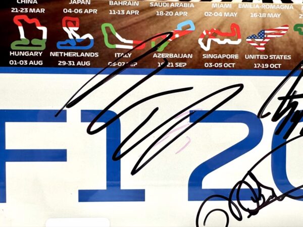 2025 Licence Number Plate Multiple Signed inc. Kimi Antonelli - Image 7