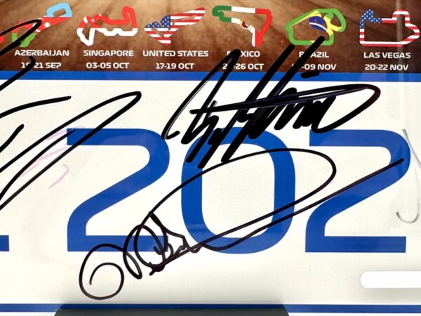 2025 Licence Number Plate Multiple Signed inc. Kimi Antonelli - Image 8