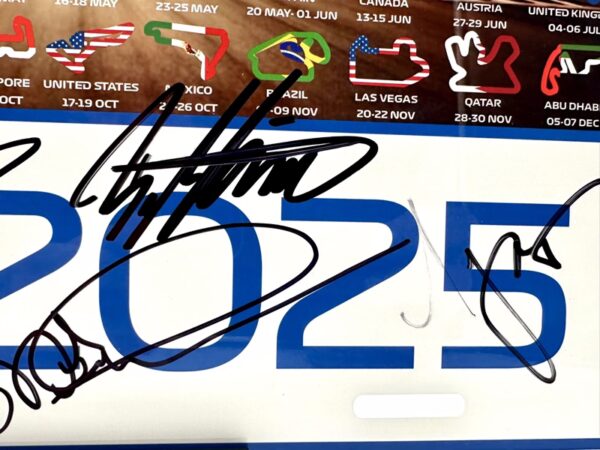2025 Licence Number Plate Multiple Signed inc. Kimi Antonelli - Image 9