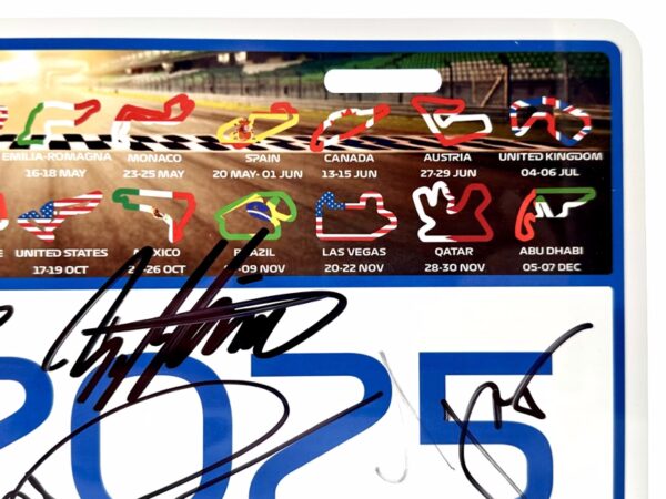 2025 Licence Number Plate Multiple Signed inc. Kimi Antonelli - Image 11