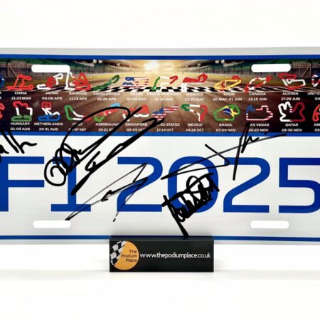2025 Licence Number Plate Multiple signed x 6