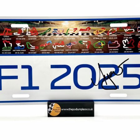 2025 Licence Number Plate Signed by Ayao Komatsu - Haas