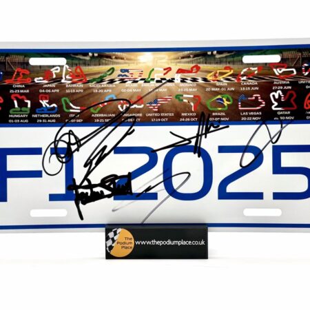 2025 Licence Number Plate Multiple Signed x 6