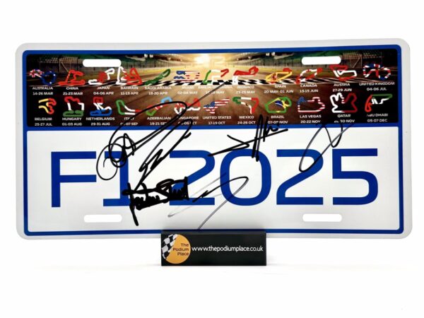 2025 Licence Number Plate Multiple Signed x 6