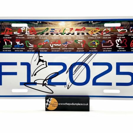 2025 Licence Number Plate Multiple Signed x 3