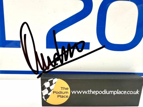 2025 Licence Number Plate Signed by Andrea Stella McLaren - Image 2