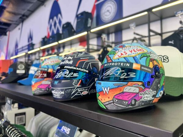 Alex Albon Signed 2023 Williams Las Vegas 1:2 Special Edition Helmet - Image 12
