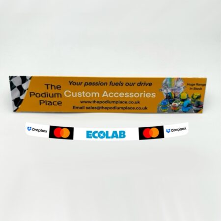 2025 Lando Norris & Oscar Piastri Emilia Romagna 1:2 Mini Helmet Visor Strip